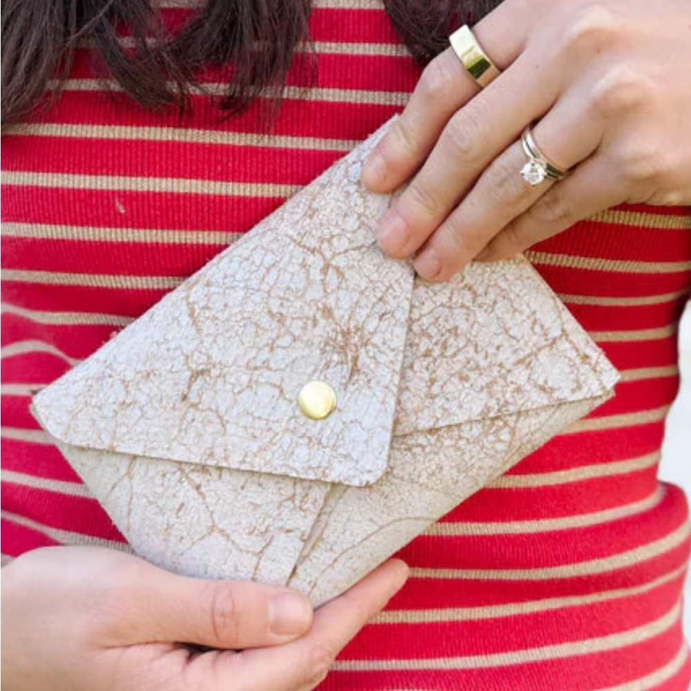 Burch white Meanwhile Back On The farm envelope pouch